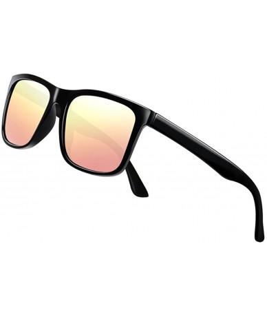 Wrap Polarized Sunglasses for Men TR90 Unbreakable Mens Sunglasses Driving Sun Glasses For Men/Women - CB18G3ECGH5 $24.23