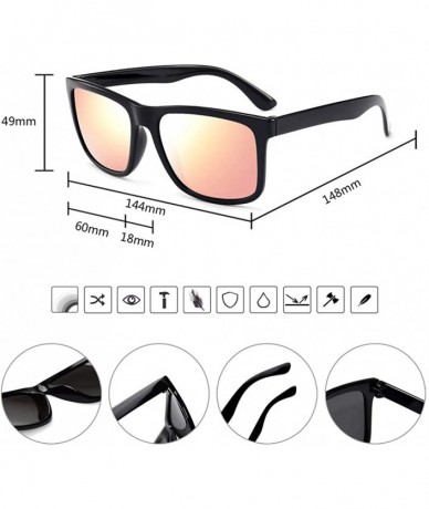 Wrap Polarized Sunglasses for Men TR90 Unbreakable Mens Sunglasses Driving Sun Glasses For Men/Women - CB18G3ECGH5 $24.23