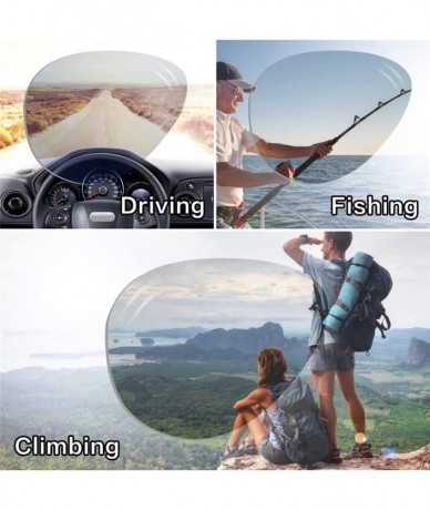 Wrap Polarized Sunglasses for Men TR90 Unbreakable Mens Sunglasses Driving Sun Glasses For Men/Women - CB18G3ECGH5 $24.23