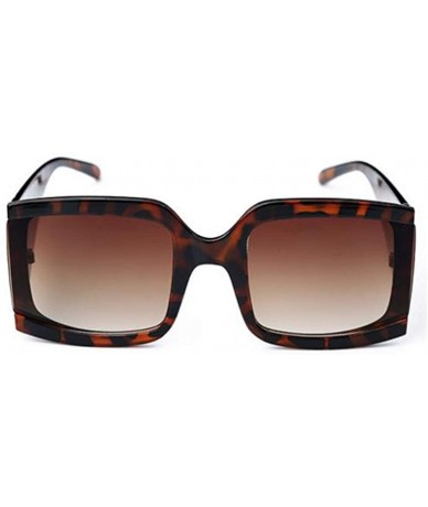 Rectangular Women Fashion Sunglasses Oversized Eyewear Street Photos Sunglasses With Case UV400 Protection - C418XMMOHA8 $22.02