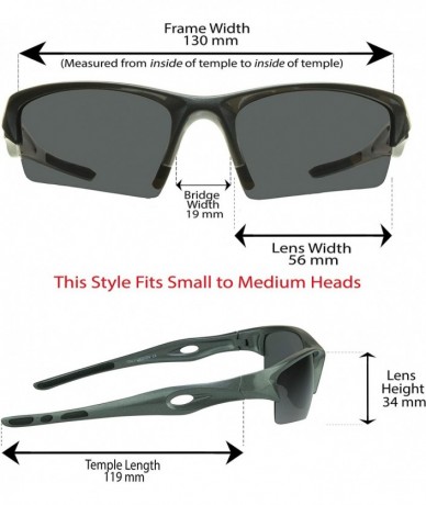 Rimless Polarized Sunglasses for Men. Semi Rimless Light weight. - Gray - CL12EGIOE6T $31.62