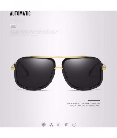 Aviator Euro-American box sunglasses- color film reflective glasses- sunglasses and sunglasses - F - C518Q7XUX2Q $52.27