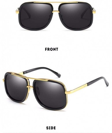 Aviator Euro-American box sunglasses- color film reflective glasses- sunglasses and sunglasses - F - C518Q7XUX2Q $52.27