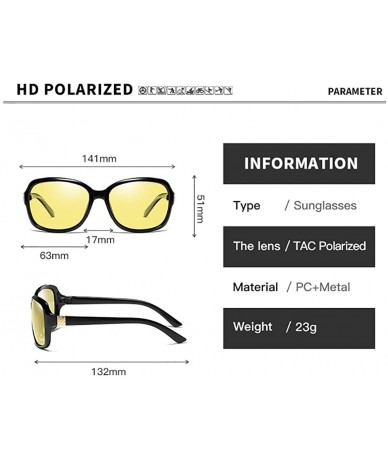 Goggle Women Photochromic Sunglasses-Polarized Square Eyewear Day And Night Vision - F - CY190NICTTY $61.63