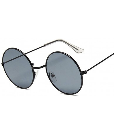 Rimless Small Round Sunglasses Women Famous Vintage Sun Glasses Female Retro Personality Metal Eyewear Style - Black - CQ198Z...