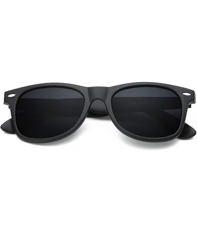 Wayfarer Polarized Sunglasses for Men Retro - Polarized Retro Sunglasses for Men FD2149 - 1-black-matte - CG18A74GUMC $22.02