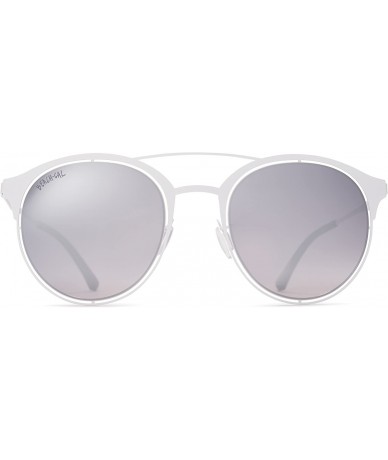 Shield Women's Sunglasses - Stylish Designer Round Frames - Lightweight - Comfy - Island Bisque - CJ18DZNDLGZ $92.54