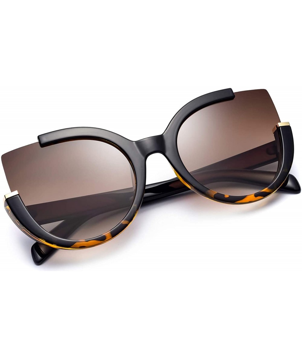 Round Oversized Cat Eye Sunglasses for Women Fashion Retro Style MS51807 - Demi - CW18RWQUHLI $24.09