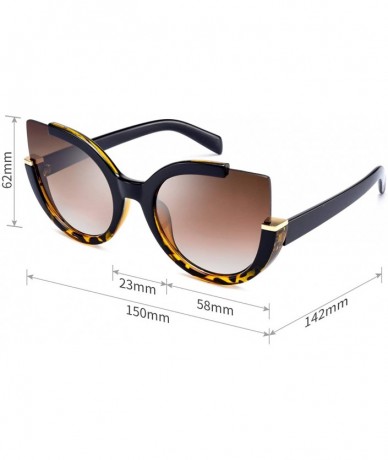 Round Oversized Cat Eye Sunglasses for Women Fashion Retro Style MS51807 - Demi - CW18RWQUHLI $24.09