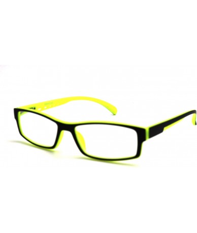 Rimless 6904 Semi-Rimless Flexie Reading Glasses NEW COLOR (z4 matte black yellow 2 tone- 1.25) - CD18EWTNM6Y $34.68