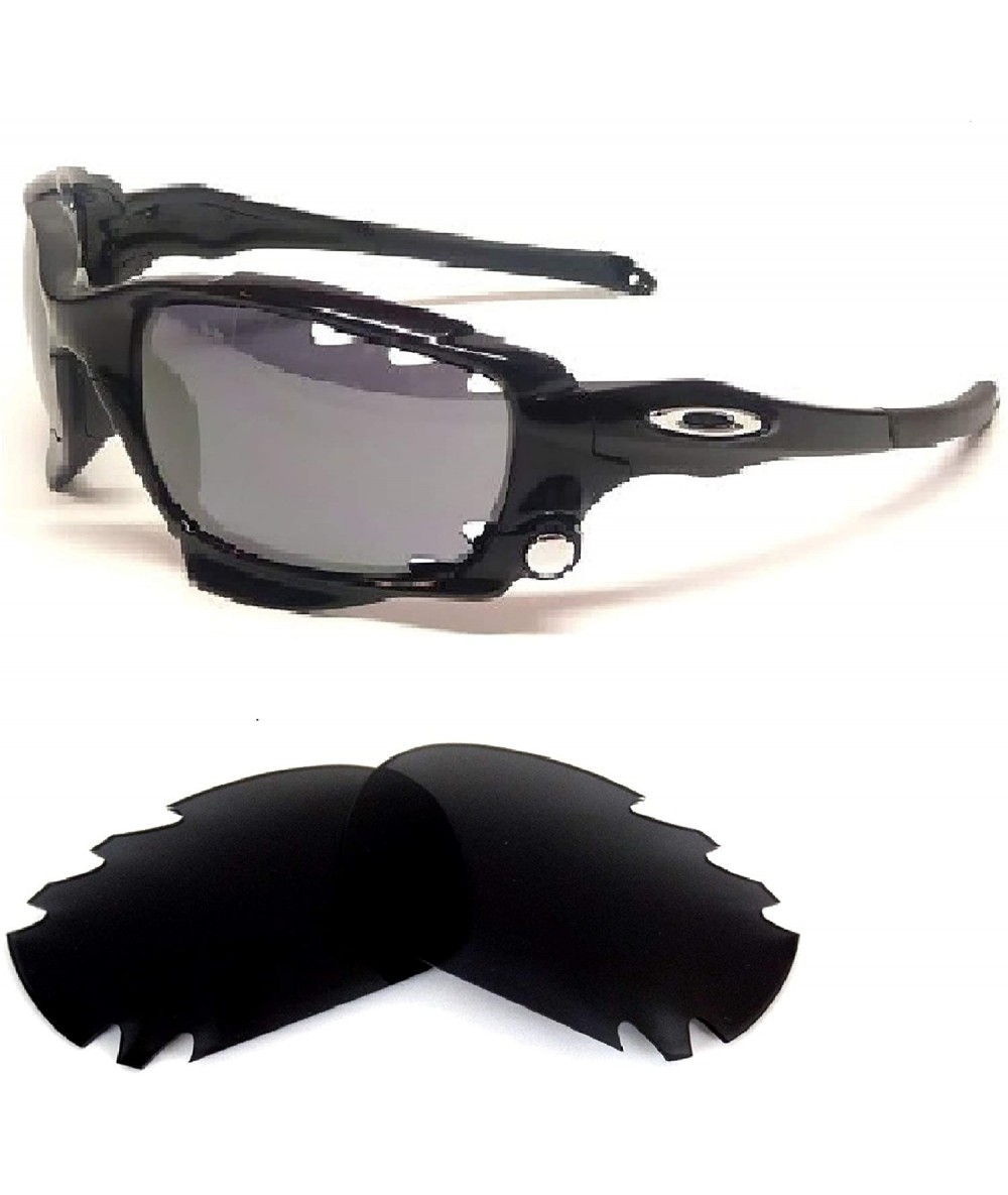 Oversized Replacement Lenses For Oakley Jawbone Black Color Polarized 100% UVAB - Black - C4126BFJIBV $18.56