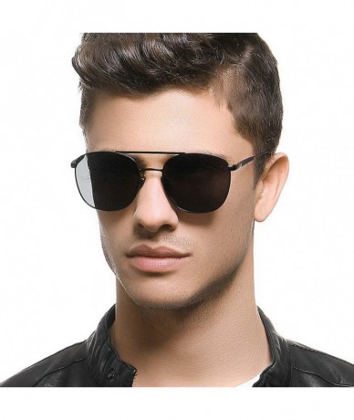 Square Sunglasses Polarized fashion nearsighted Polarized Mirror Lens sun glasses Classic Square men's driving - CB18SEC2XEU ...