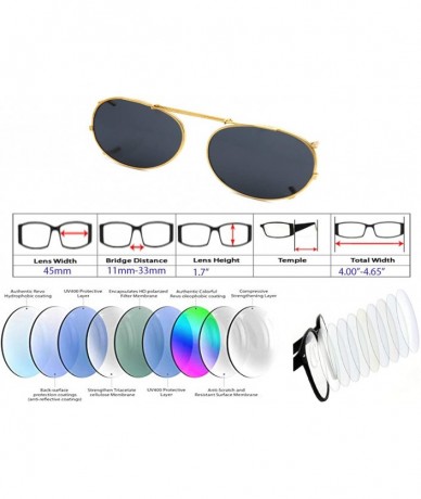 Aviator Clip On- Flip Up- Adjustable Spring Clip on- Driving Lens - F1 Small Size Round / Smoke Lens Gold - CO18WWIEGH2 $26.90