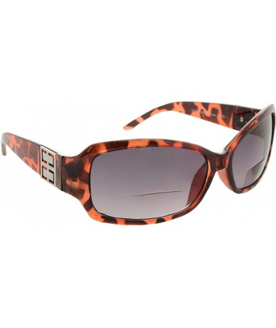 Round Bifocal Sunglasses Rectangle Fashion Glasses - Light Tortoise - C317AASHRD6 $23.16