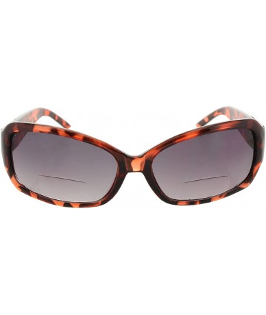 Round Bifocal Sunglasses Rectangle Fashion Glasses - Light Tortoise - C317AASHRD6 $23.16