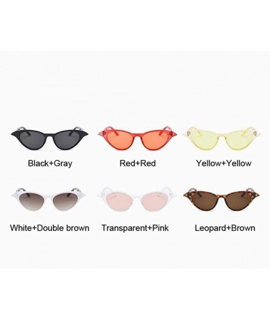 Oversized Vintage Mirror Sunglasses Women Cat Eye Sunglasses Luxury Brand LeopardBrown - Blackgray - CM18Y4RQXKY $19.31