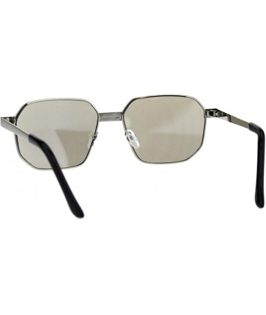 Square Designer Style Womens Fashion Sunglasses Square Metal Frame UV 400 - Silver Grey - CO18OUQSG05 $23.50