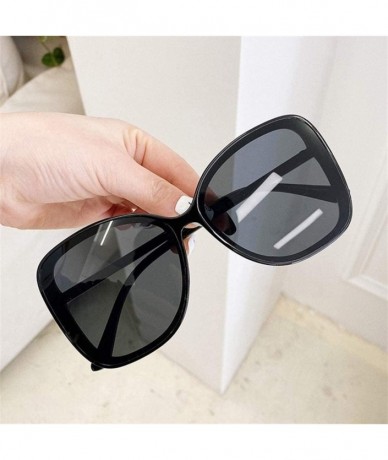 Round Oversized Sunglasses for Women Shades Big Round Sun Glasses Eyewear UV400 - Brown Brown - CV1906D2HWQ $21.58