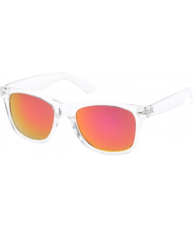 Square 'St. Lucas' Retro Square Fashion Sunglasses - Pink - CZ11OJA1P8T $19.48