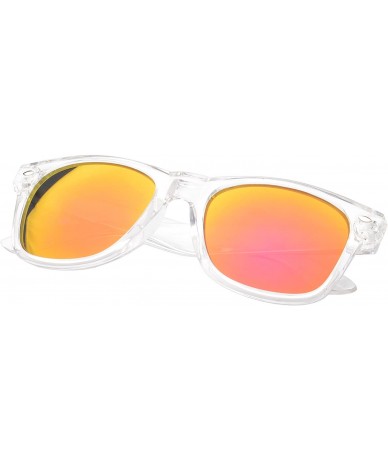 Square 'St. Lucas' Retro Square Fashion Sunglasses - Pink - CZ11OJA1P8T $19.48