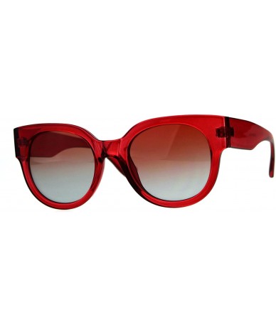 Square Womens Designer Fashion Sunglasses Square Translucent Color Frame UV 400 - Red - CY18D84HL7C $19.79