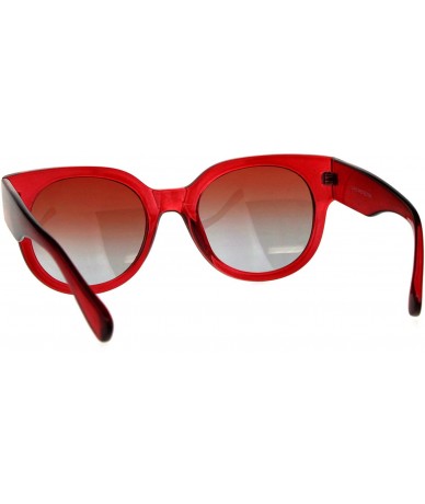 Square Womens Designer Fashion Sunglasses Square Translucent Color Frame UV 400 - Red - CY18D84HL7C $19.79