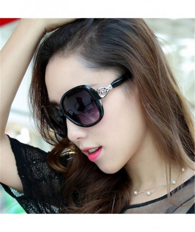 Goggle Large Round Plastic Frame Polarized Mirrored Sunglasses Vintage - Pink - C718WCLYZAN $24.78