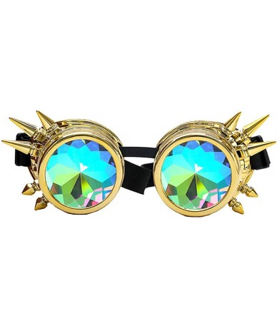 Oversized Glasses Vintage Party Sunglasses Steampunk Goggles Colorful Fashion Eyeglasses - A - C918YSCNOEN $18.48