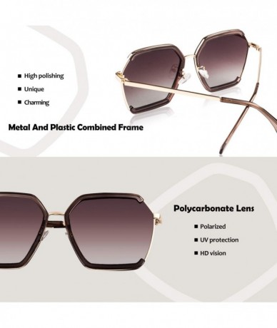 Round Polarized Sunglasses for Women Sun Glasses Fashion Oversized Shades S85 - C218TZIOG2I $26.51