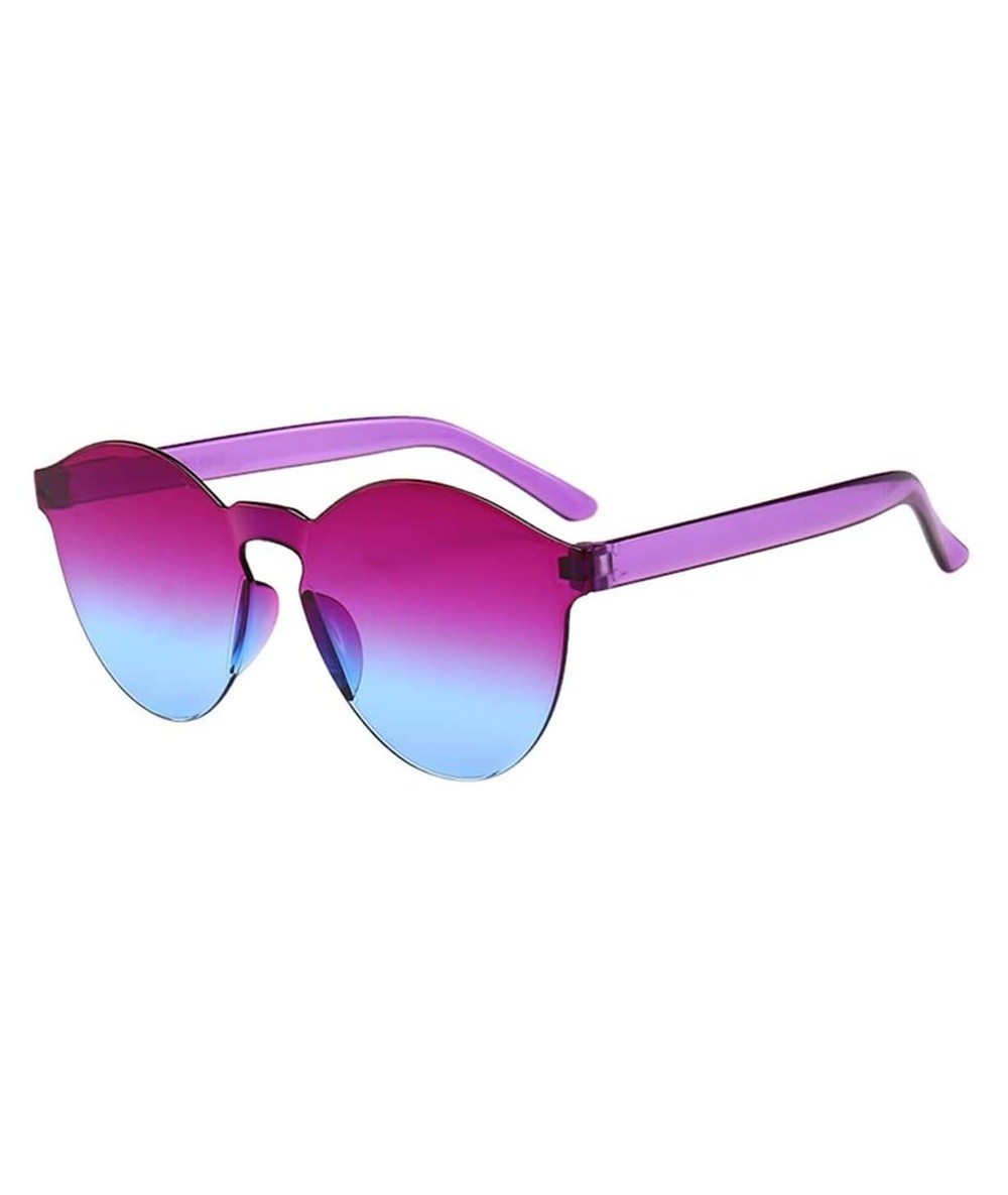 Round Unisex Trend Sunglasses Summer Flat Light Round Sunglasses Retro Vintage Sunglasses Eyeglasses (H) - H - C8197KZGW38 $1...