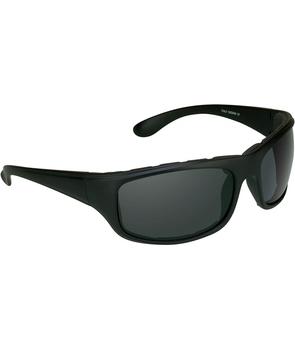 Rectangular Motorcycle Sunglasses Foam Padded Wind Dust and Impact Resistant - Smoke - CF188WWTY97 $33.46