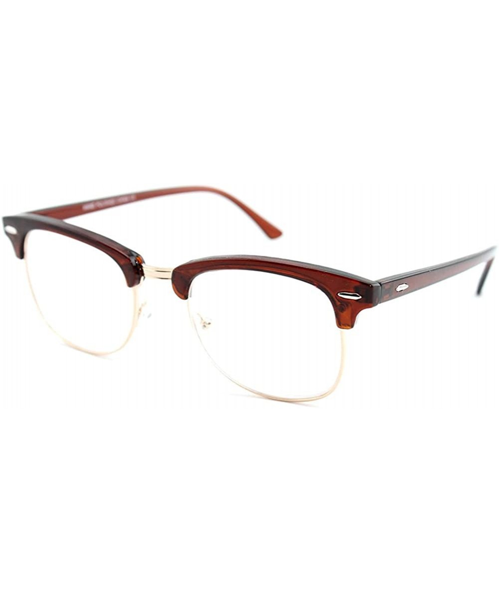 Wayfarer Babo" Slim Oval Style Celebrity Fashionista Pattern Temple Reading Glasses Vintage - 9053 Brown - CR11Z4A1WC7 $19.40