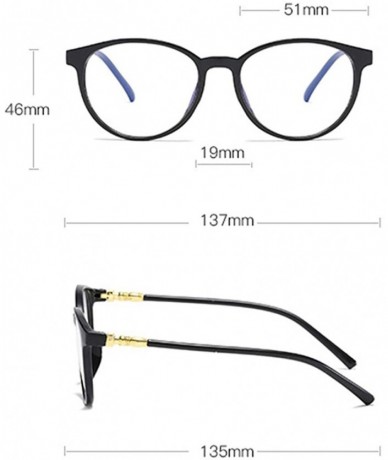 Round Vintage Sunglasses-Unisex Square Non-prescription Glasses Clear Lens Eyewear - Black - CS18RIY353D $15.78