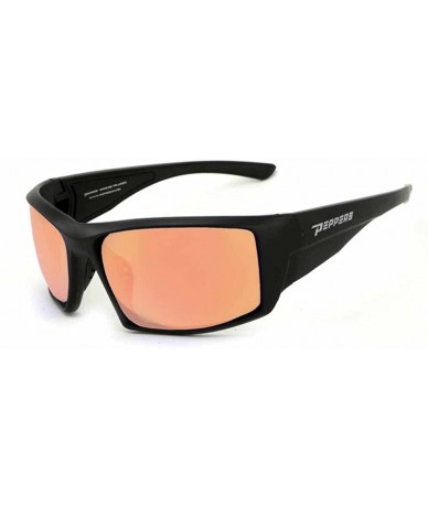 Sport Men's Quiet Storm Sunglasses Matte Black with Rose TAC-Tical Lens - CB12E78H8MF $83.37