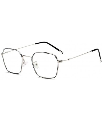 Square Fashion Anti Blue Eyestrain Computer Prescription - Gun - C6197QT6NSK $26.66