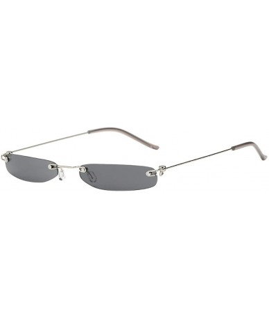 Wayfarer Women Man Vintage Transparent Small Frame Sunglasses Retro Eyewear Fashion - B - C418NK2MEUD $16.95