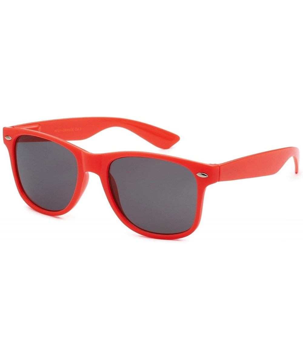 Cat Eye Sunglasses Classic 80's Vintage Style Design - Orange - CI11JWUDM8D $16.62