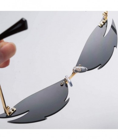 Cat Eye Sunglasses - Fashion Irregular Man Women Cat Eye Sunglasses Glasses Shades Vintage Retro - Black - C6198CSKD3E $18.29