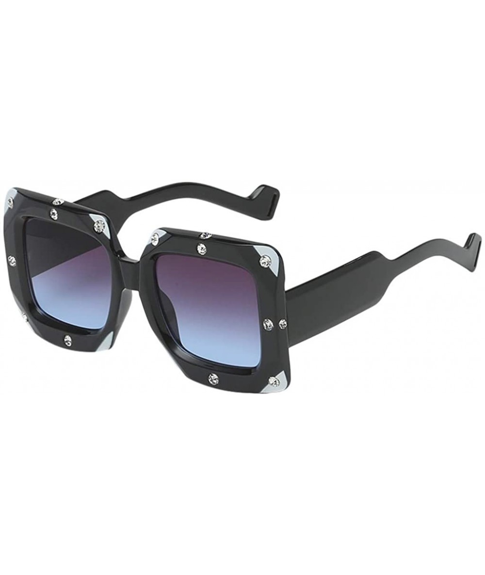 Square Oversized Square Sunglasses Womens Modern Hipster Fashion Shades (Style B) - C2196IOY4TI $18.06