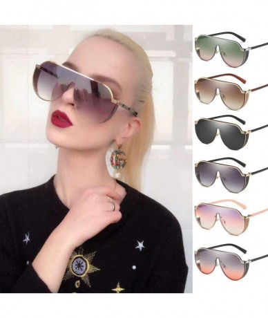 Square Sunglasses for Women Polarized Oversized Fashion Vintage Eyewear for Driving Fishing Fashion Modern Eyewear - B - CN19...