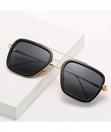 Square Luxury Fashion Flight Style Man Sunglasses Men Square Sun Glasses Oculos Retro Male 3 - C5 - CC197Y7G30M $53.44