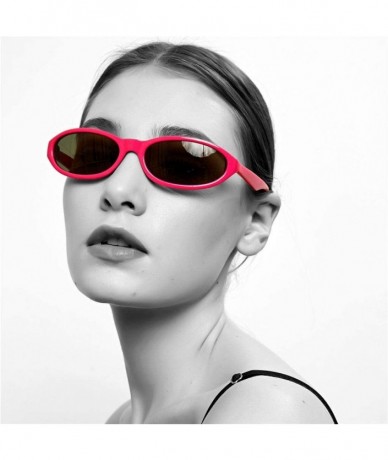 Cat Eye 5Pcs Small Cat Eye Sunglasses Goth Reflective Sun Glasses Retro Shades - C5190E6R5KW $34.21