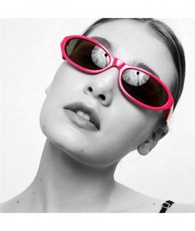 Cat Eye 5Pcs Small Cat Eye Sunglasses Goth Reflective Sun Glasses Retro Shades - C5190E6R5KW $34.21