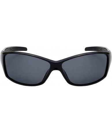 Wrap Sports Wrap Sunglasses with Polarized Lens 570086MMT-P - Black - CG12JP3LBMP $24.87