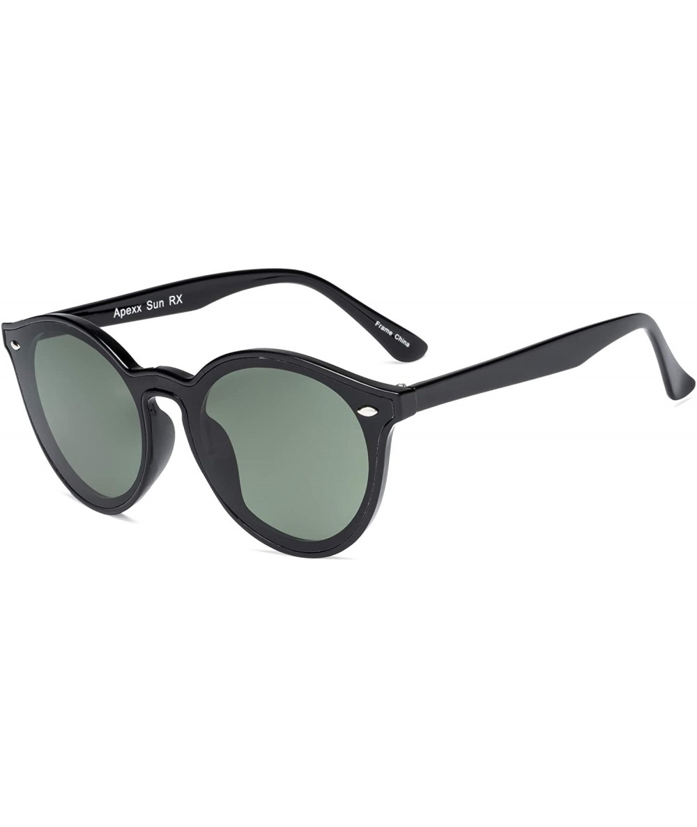 Round Fashion Small Round Women Nylon Sunglasses 100% UV protection - Black - CC18XUM4T8G $34.75