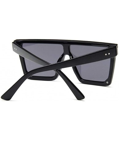 Square Square Oversized Sunglasses for Women and Men Driving Travel Glasses Trend Colorful Sunshade - CQ19843WWXI $20.84