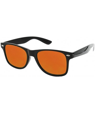 Wayfarer Classic Horn Rimmed 80's Retro Sunglasses - Red - C712GYGHL6L $17.12