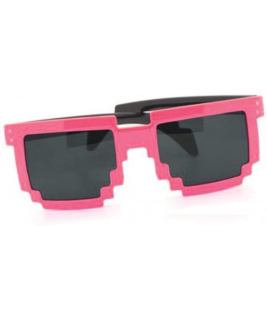 Square Retro 8-Bit Sunglasses Game Pixel Shades Wholesale - Lot of 12- Random Colors - CO1200I7AUF $51.74