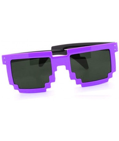 Square Retro 8-Bit Sunglasses Game Pixel Shades Wholesale - Lot of 12- Random Colors - CO1200I7AUF $51.74