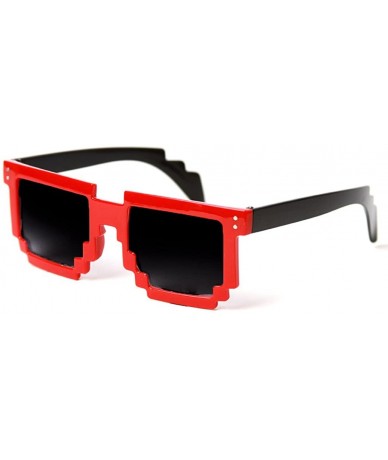 Square Retro 8-Bit Sunglasses Game Pixel Shades Wholesale - Lot of 12- Random Colors - CO1200I7AUF $51.74